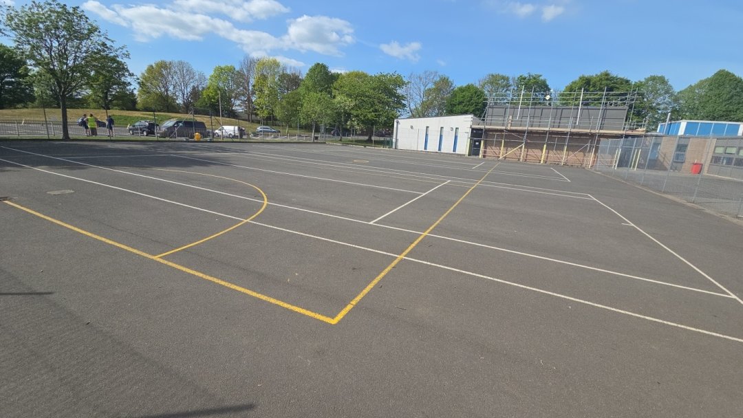 Multi-Use Games Area (MUGA) at Ovingham Middle School in Prudhoe