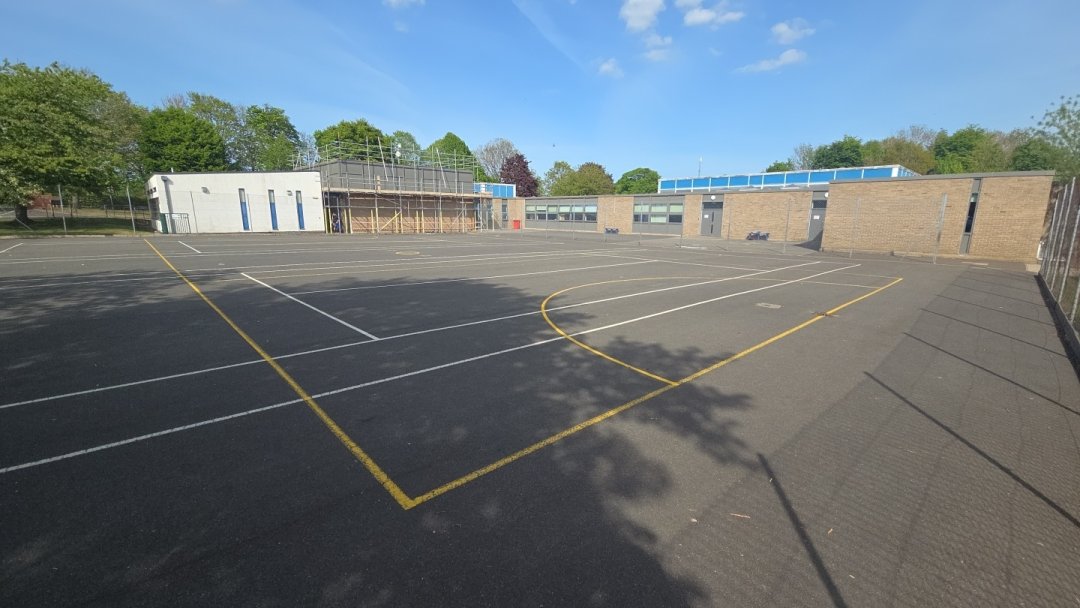 Multi-Use Games Area (MUGA) at Ovingham Middle School in Prudhoe