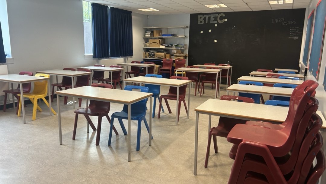 Classroom at Harris Academy St John's Wood in London