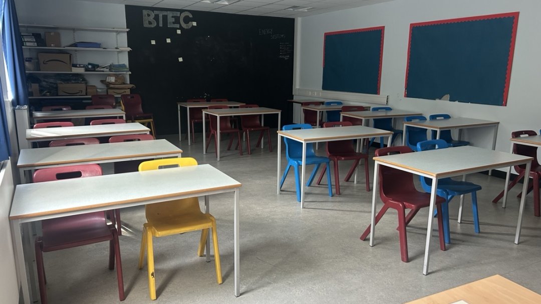 Classroom at Harris Academy St John's Wood in London