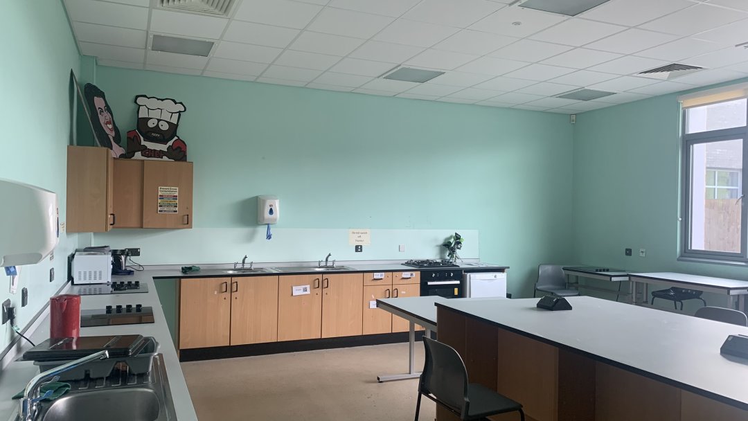 Food Tech Classroom at Redbridge High School in Liverpool