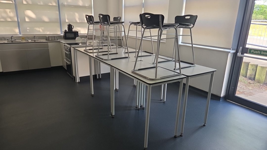 Food Tech Classroom at Ovingham Middle School in Prudhoe
