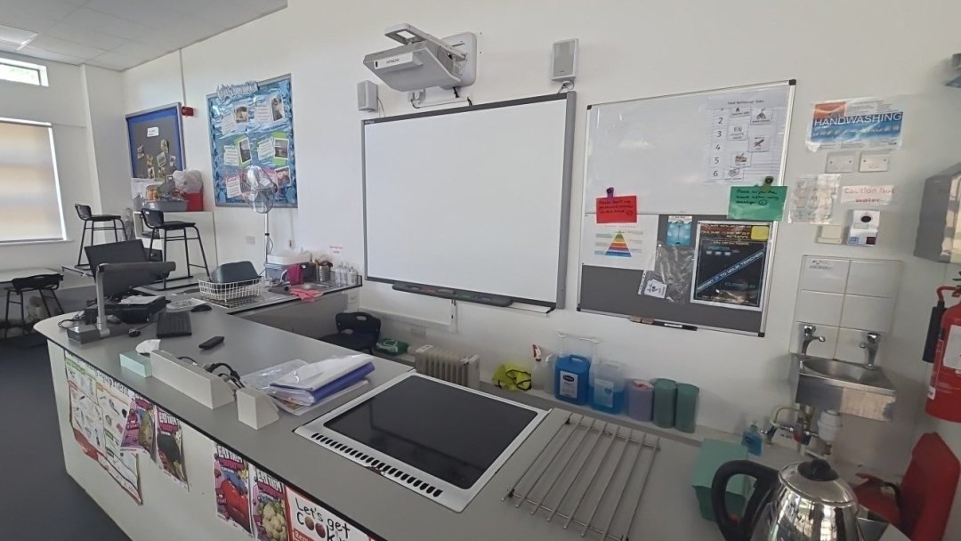 Food Tech Classroom at Ovingham Middle School in Prudhoe