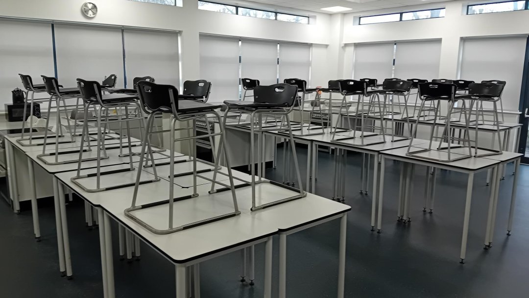 Food Tech Classroom at Ovingham Middle School in Prudhoe