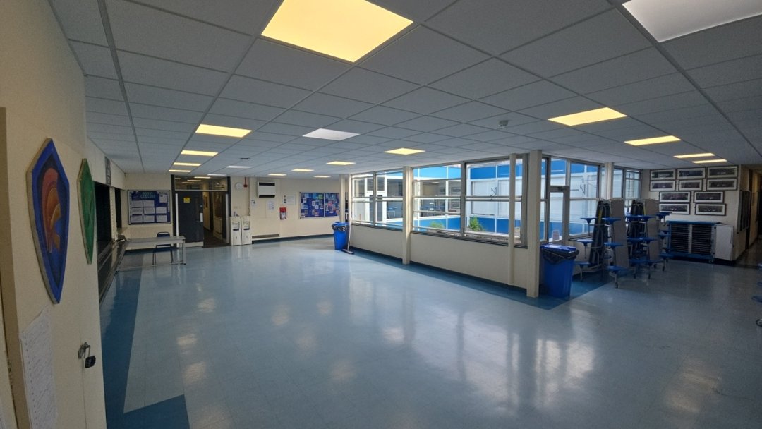 Canteen at Ovingham Middle School in Prudhoe