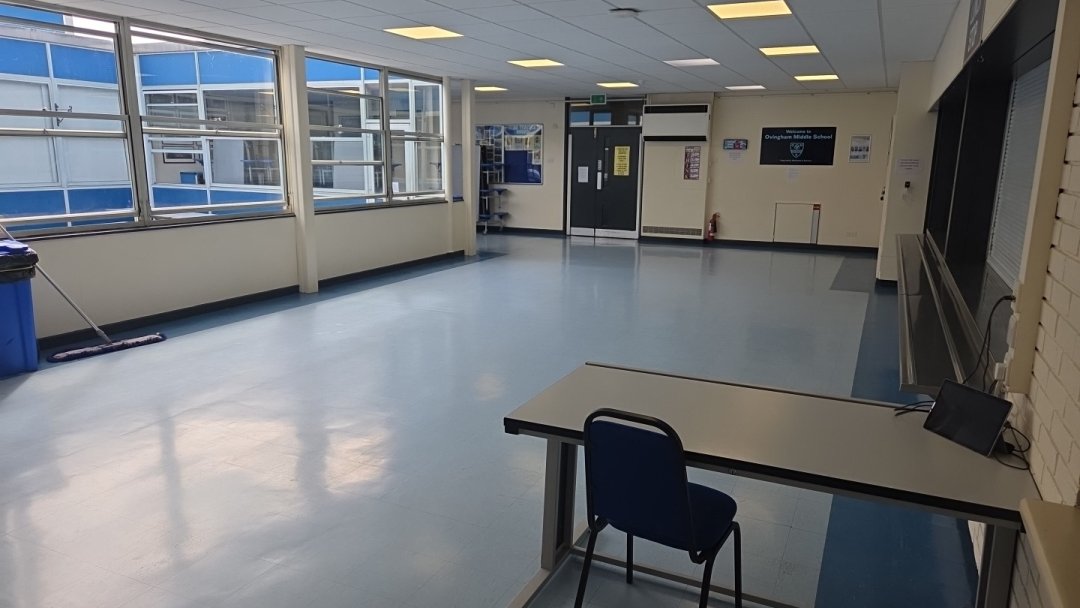 Canteen at Ovingham Middle School in Prudhoe