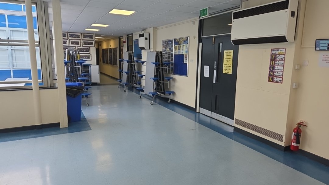 Canteen at Ovingham Middle School in Prudhoe