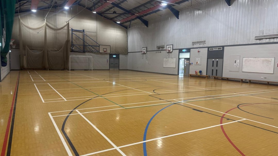 Lower Sports Hall at Shenley Academy in Birmingham