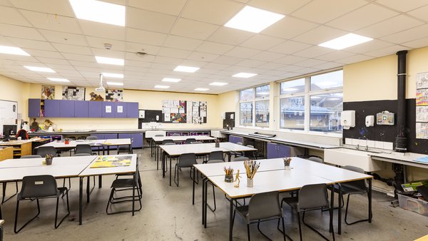 Classroom at Blenheim High School in Epsom