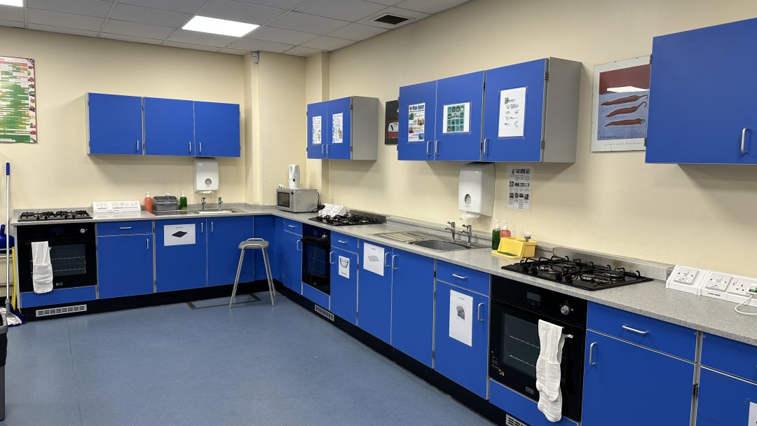 Food Tech Classroom at Blenheim High School in Epsom