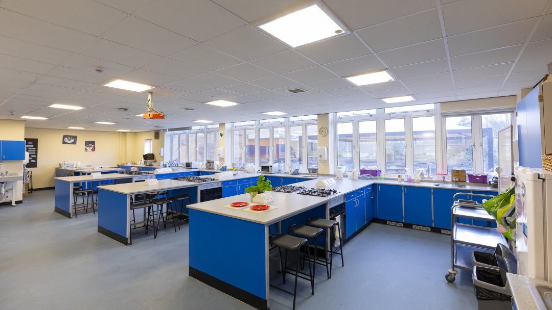 Food Tech Classroom at Blenheim High School in Epsom