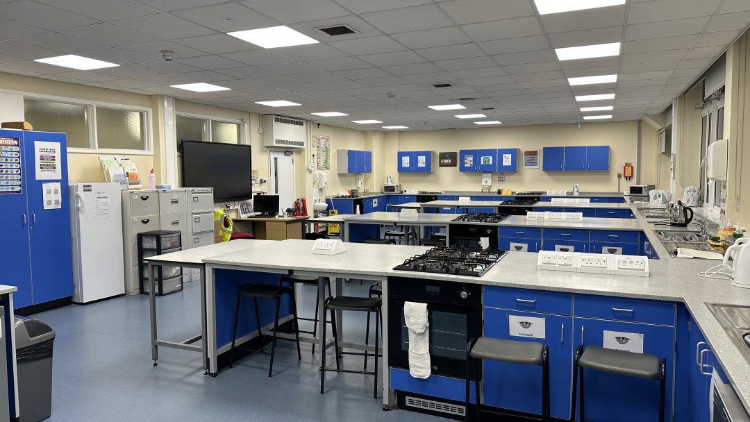 Food Tech Classroom at Blenheim High School in Epsom