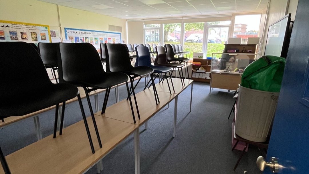 Training room at Marple Hall School in Stockport