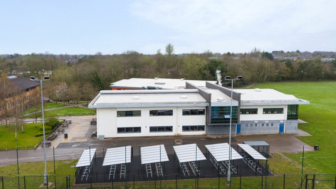 Back Grass Pitch at Wilmslow High School in Cheshire