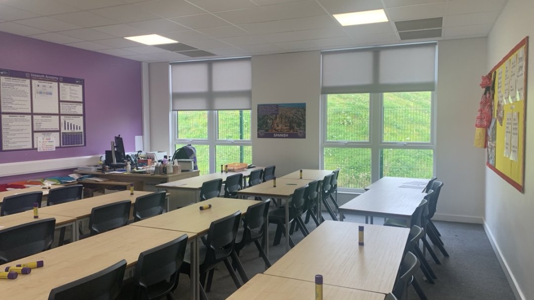 Classrooms at Unsworth Academy in Bury