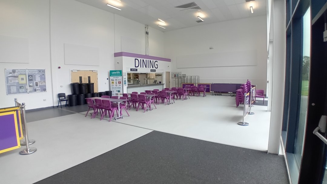 Canteen at Unsworth Academy in Bury