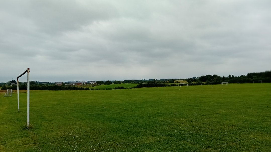 Grass Football Pitch at Unsworth Academy in Bury