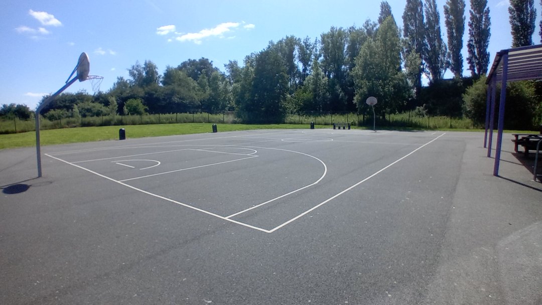 Outdoor Basketball Court at Unsworth Academy in Bury