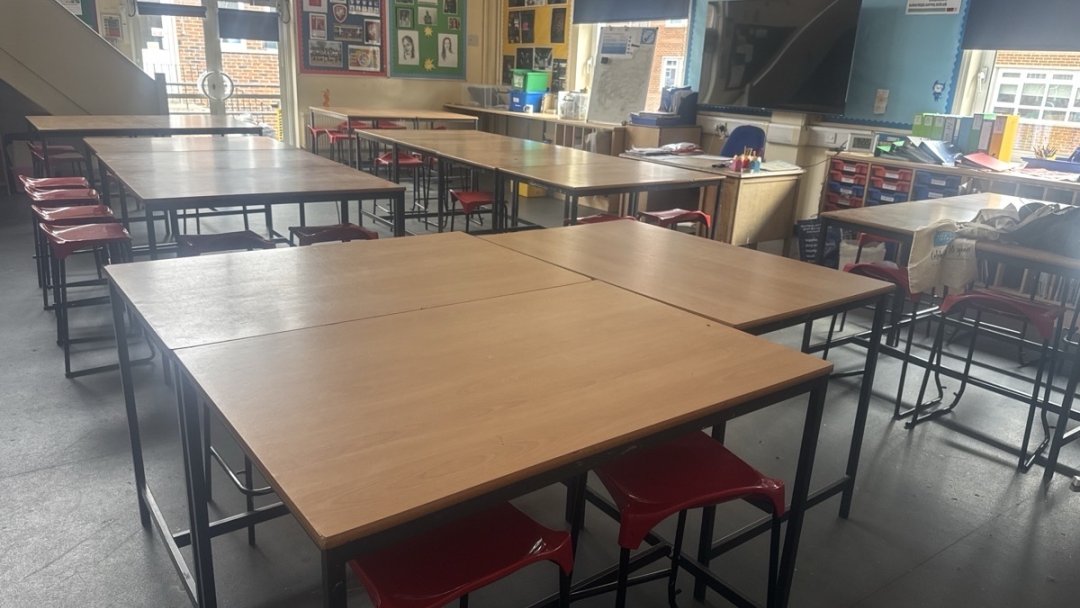 Art Classroom at Esher Church Of England High School in Surrey