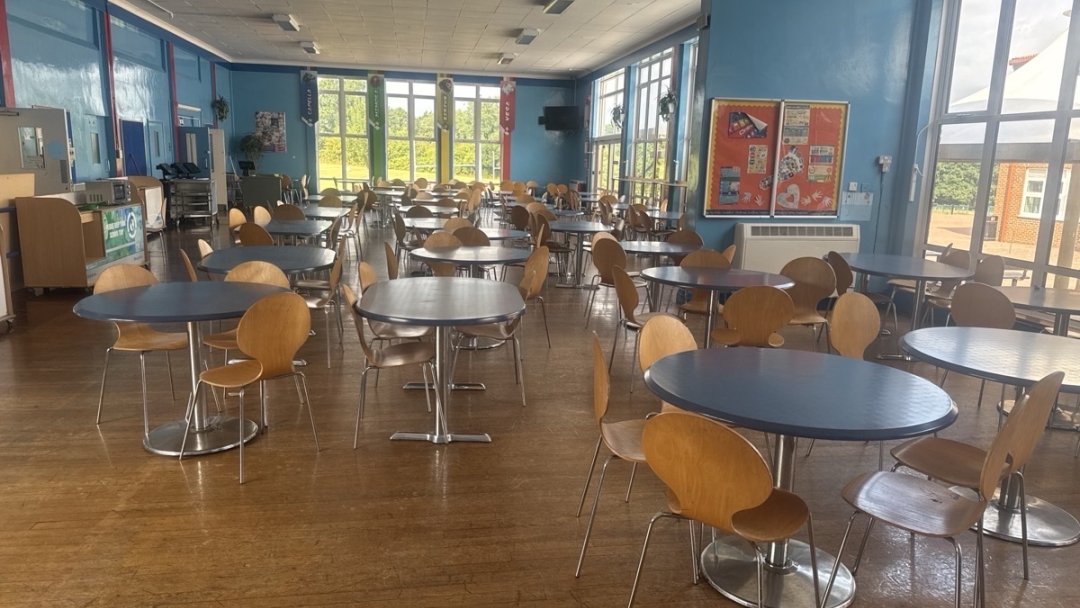 Canteen at Esher Church Of England High School in Surrey