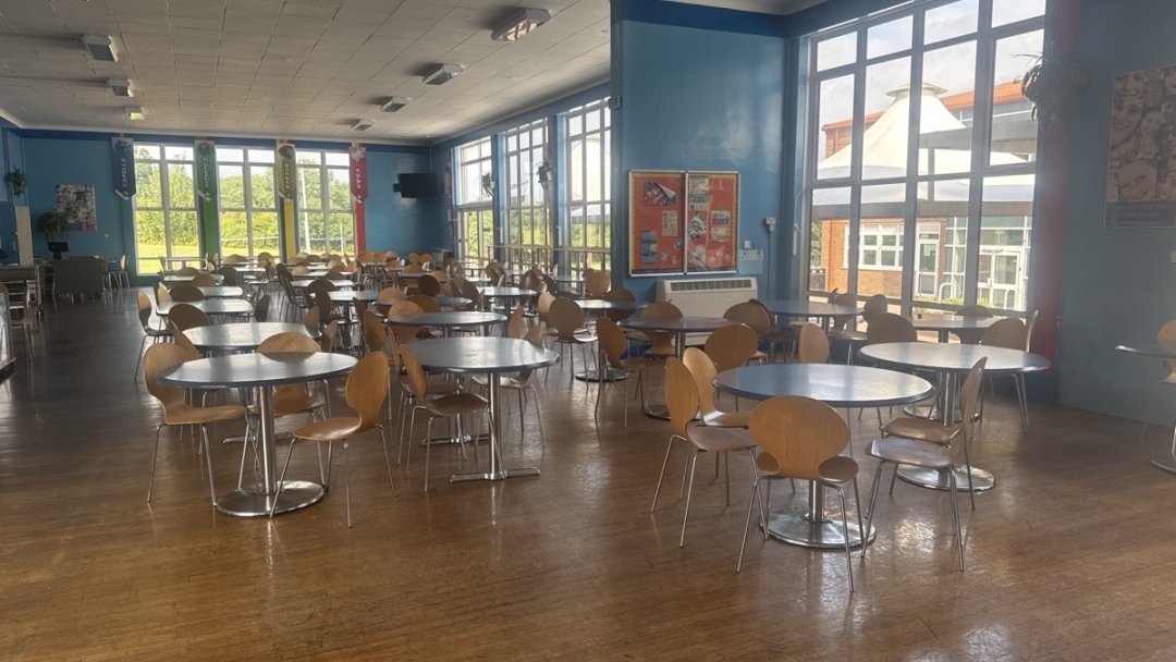 Canteen at Esher Church Of England High School in Surrey