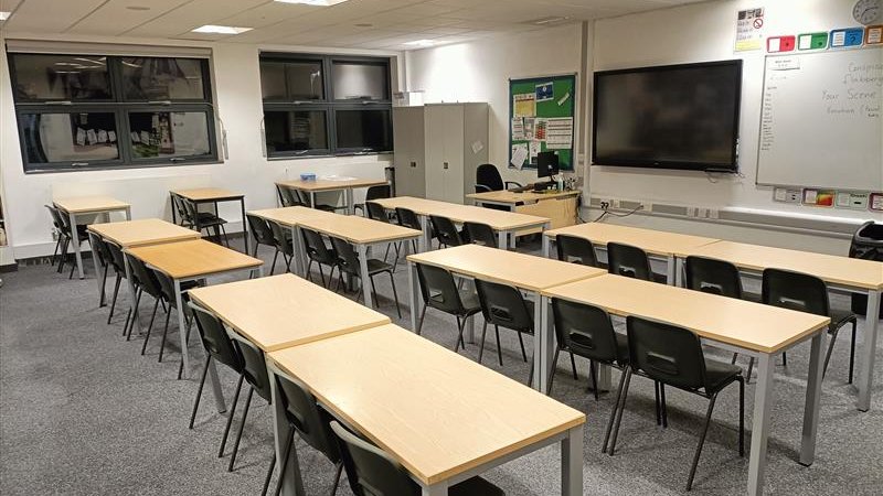 Classroom 141 at Harborne Academy in Birmingham