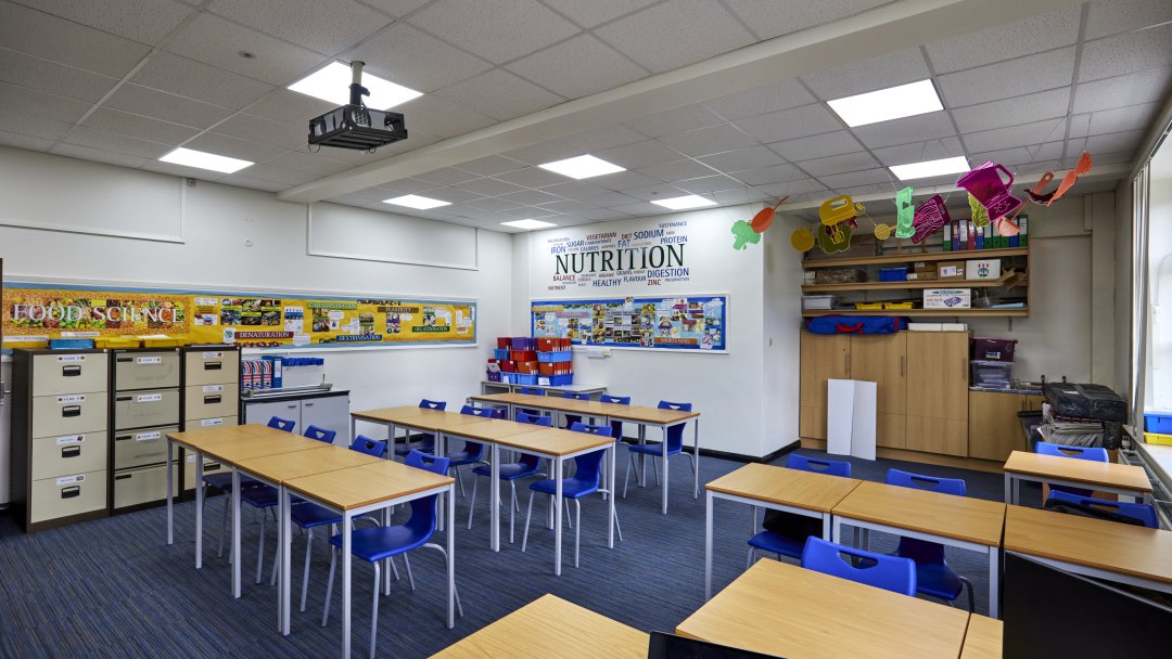 Classroom at Withington Girls School in Manchester