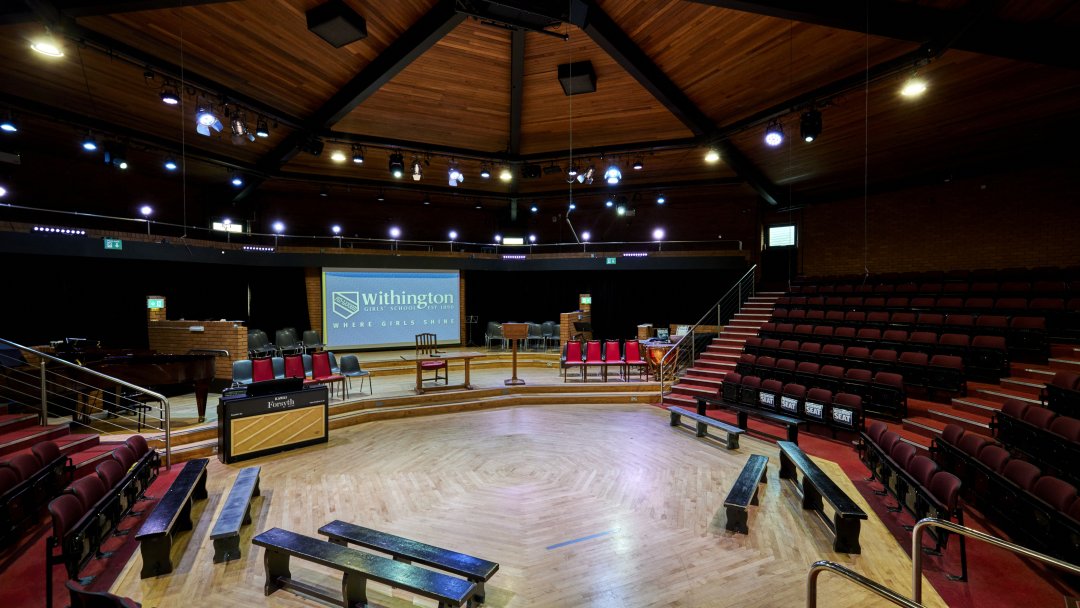 Theatre at Withington Girls School in Manchester
