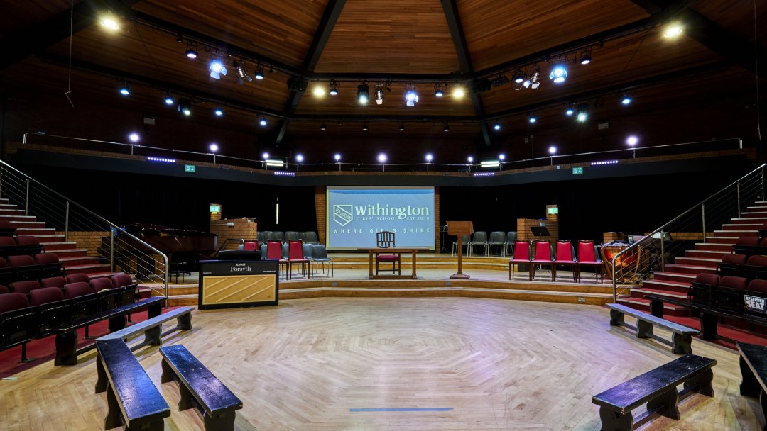 Theatre at Withington Girls School in Manchester