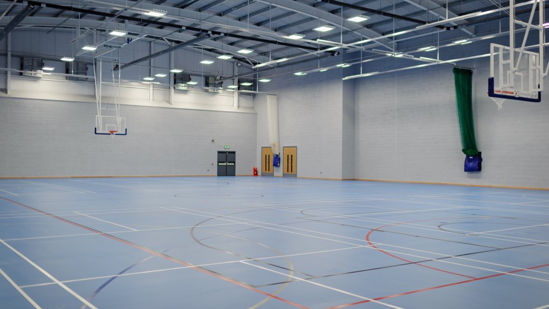 Sports Hall at Rossall School in Blackpool