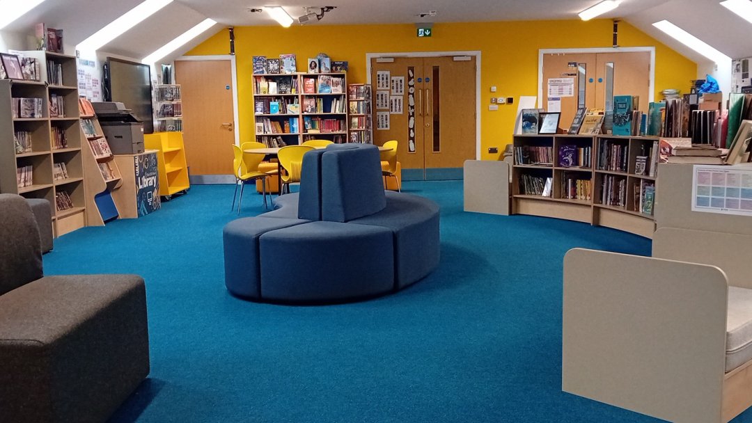 Library at West Hill School in Stalybridge