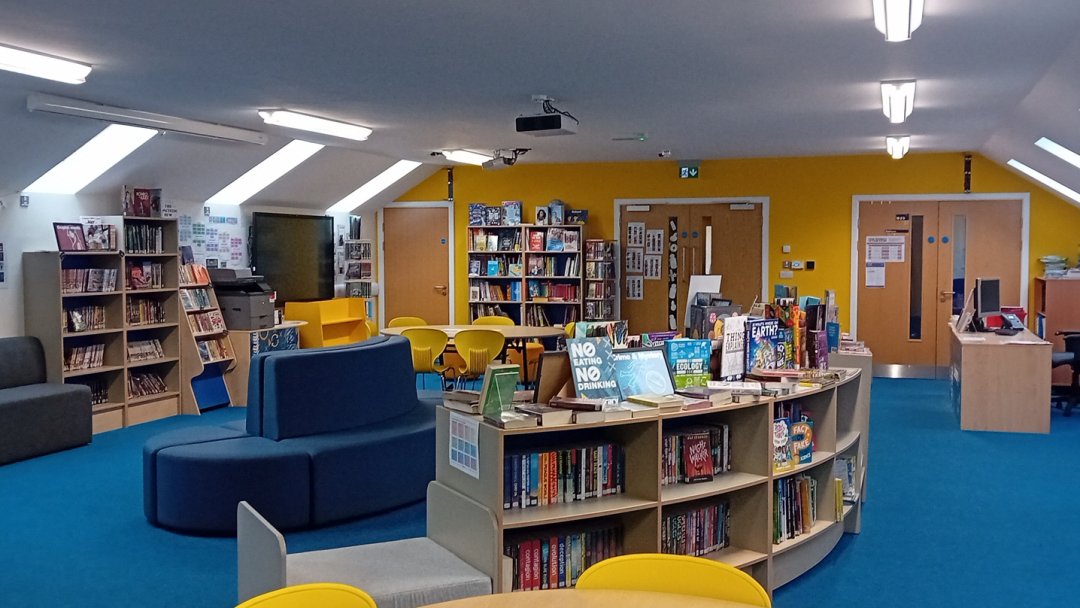 Library at West Hill School in Stalybridge