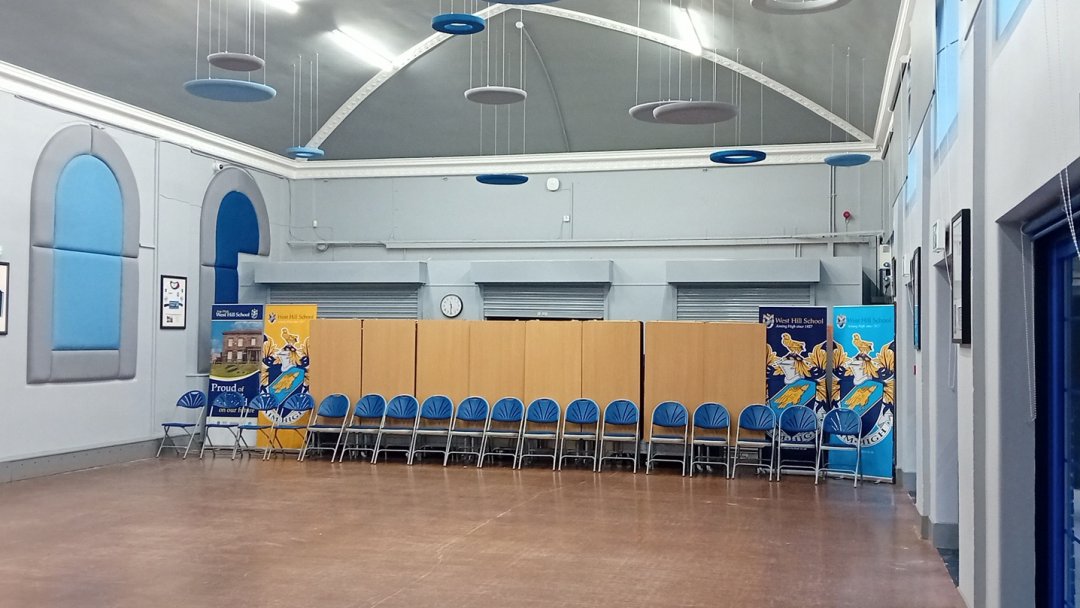 Main Hall at West Hill School in Stalybridge