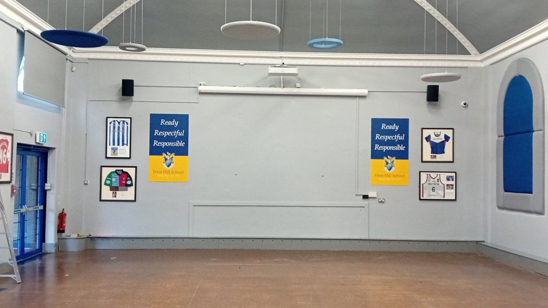 Main Hall at West Hill School in Stalybridge