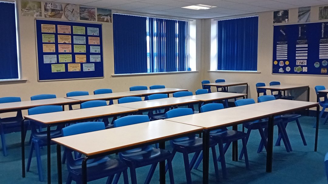 Classrooms at West Hill School in Stalybridge