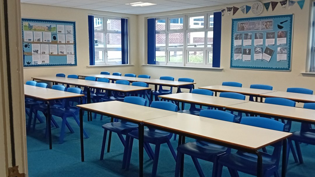 Classrooms at West Hill School in Stalybridge