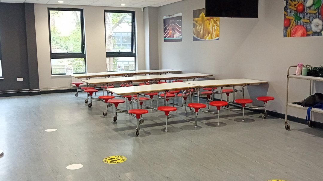 Canteen at Bellerive FCJ Catholic College in Liverpool