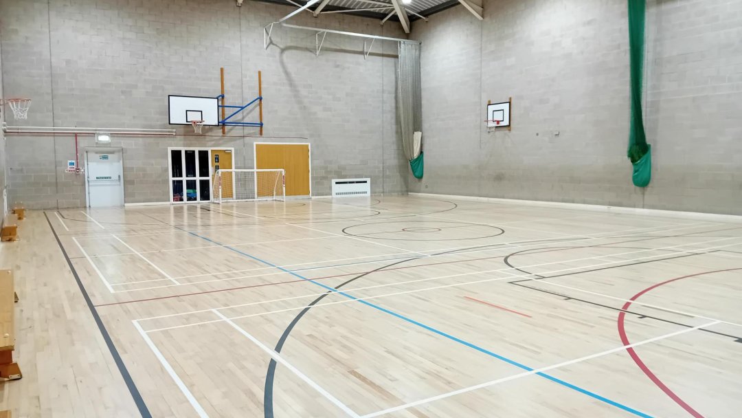 Sports Hall at Harrytown Catholic High School in Stockport