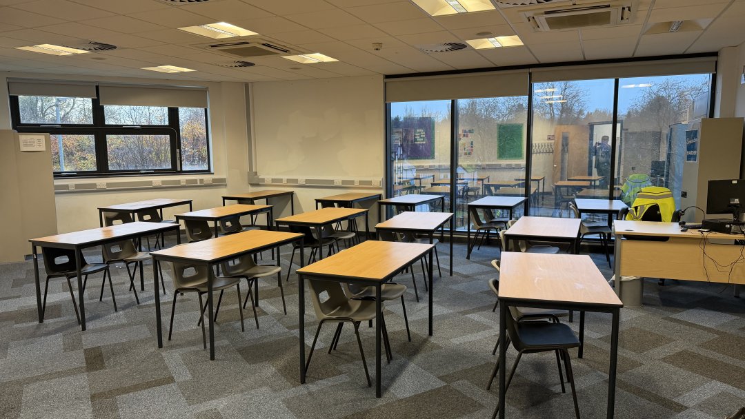 Classroom 139 at Harborne Academy in Birmingham