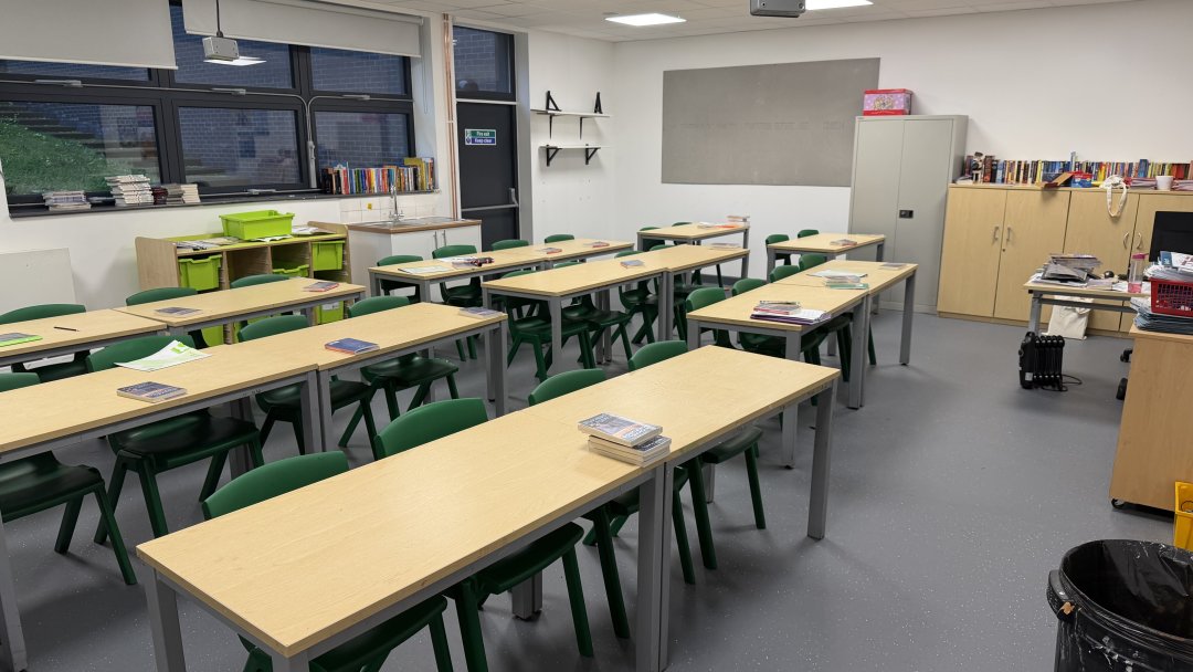 Classroom G04 at Harborne Academy in Birmingham