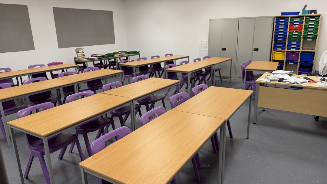 Classroom G07 at Harborne Academy in Birmingham