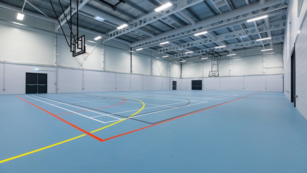 Sports Hall at Harris Academy Battersea in London
