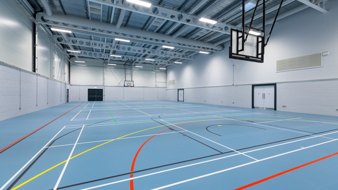 Sports Hall at Harris Academy Battersea in London