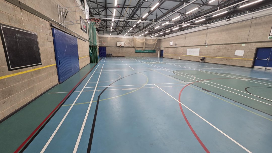 Sports Hall at Helsby High School in Cheshire