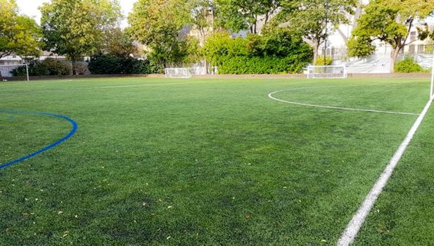 3G Pitch at Harris Academy Battersea in London
