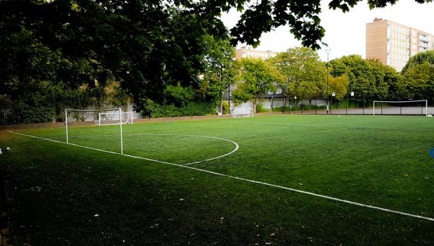 3G Pitch at Harris Academy Battersea in London