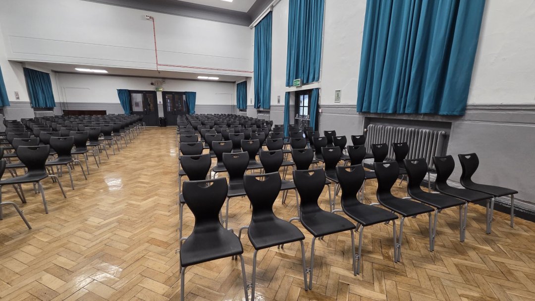 Main Hall at Helsby High School in Cheshire