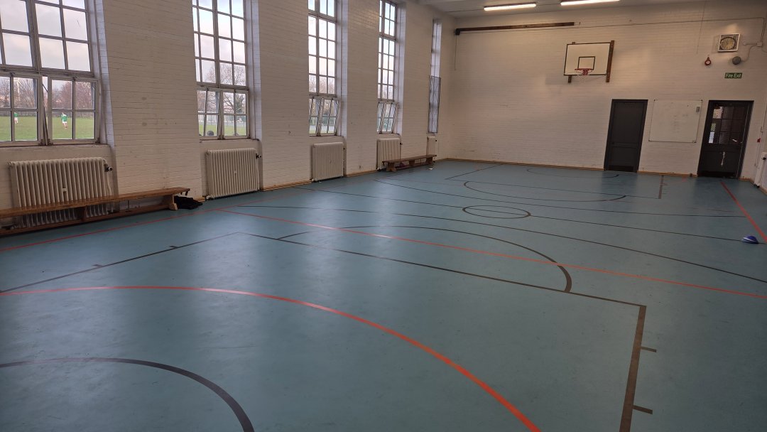 Gymnasium at Helsby High School in Cheshire