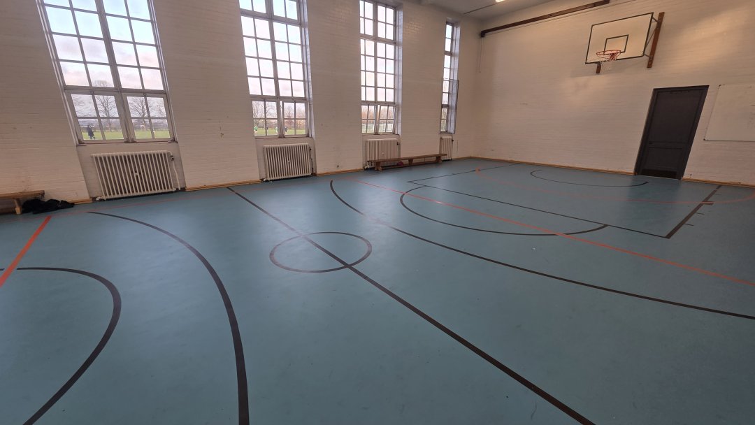 Gymnasium at Helsby High School in Cheshire