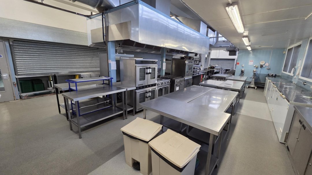 Canteen at Helsby High School in Cheshire